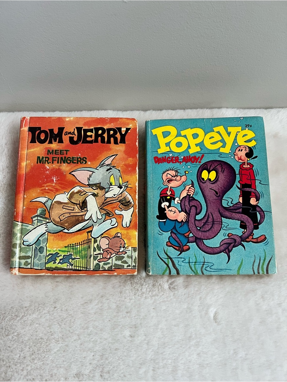 Vintage Big Little Books Tom & Jerry Meets Famous Funnies Popeye Lot 1967 1968